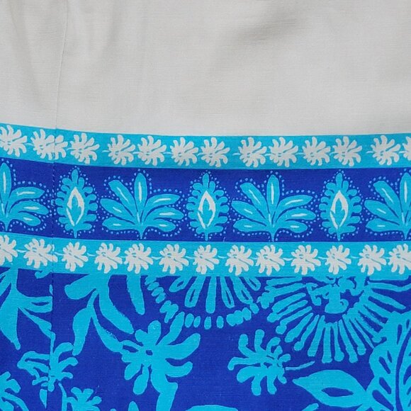 NWT Lilly Pulitzer Aubria Sleeveless Shift Dress Breezy Aqua Jungle Escape - 8 - Picture 5 of 15